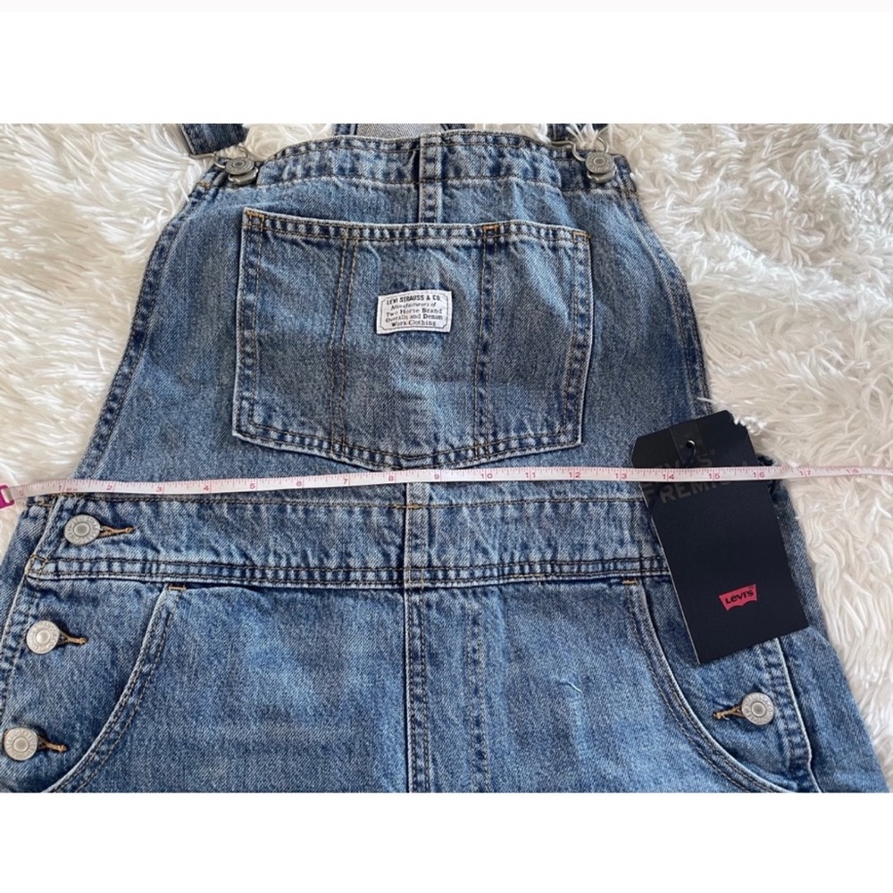 Levi’s Vintage Shortall Overall Shorts Free Ride - Picture 14 of 14